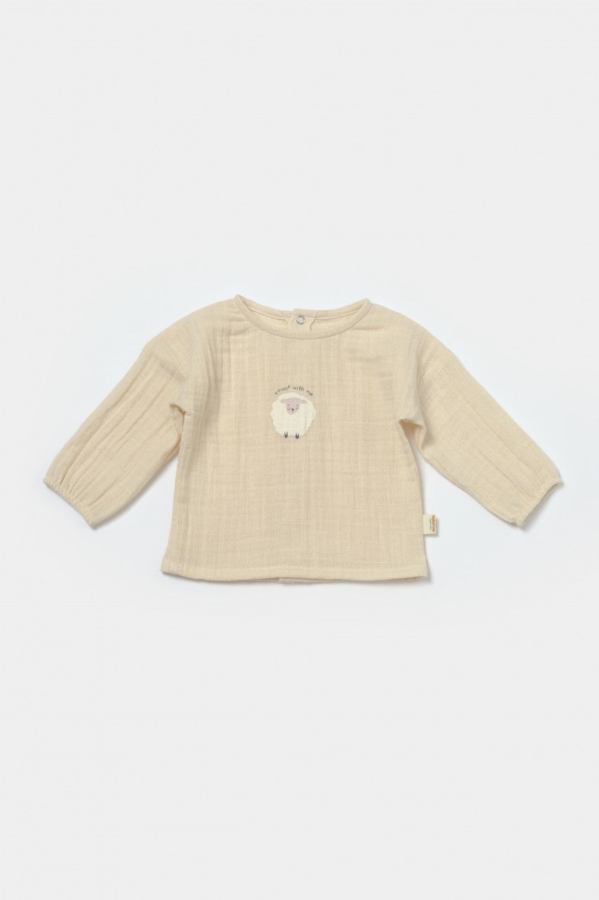 Set bluza si pantaloni, Winter muselin, 100% bumbac - , BabyCosy
